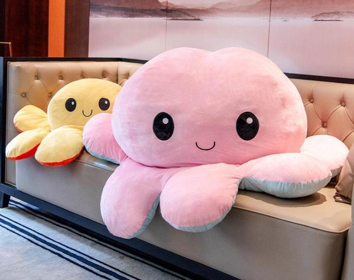 LUXURIOUS QUALITY Jumbo Reversible Octopus Plush Toy