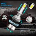C6 H4 LED Car Headlight LED 36W 3800LM TOTAL 7600LM PAIR ,  2PCS C6 Original LED Headlight COB Car Bulbs Auto Headlamp Fog Lamp H4. 