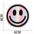 Pink Series Patches for Clothing Cheetah Mixed Embroidery Cloth Sticking Cartoon Smiling Face Love Patch Sticking Motifs. 