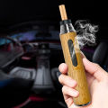 Portable Car Ashtray Mini Car Ashtray Anti Soot-flying Cigarette Cover Anti-ash Luxury Wood Cigarette Holder. 