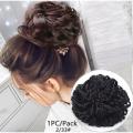 Synthetic Hair Bun - Black. 