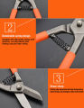 Metal Cutting Scissors/Tinman's Snip Shear/Metal Sheet Iron Cutting Scissors Industrial Shear ,Size Available(8,10)inch. 
