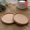 Natural Beech Wooden Coaster Drink Mat Cup Pad Round Square Heat Resistant Pad Encounter. 