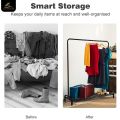 High-Quality Double/Single Cloth Hanging Stand Rack Rustproof Metal Clothes & Shoes Organizer | Garment Stand Purse & Accessories Hanger | Boutique Display Rack for Home Store, or Tailor Shop Use. 