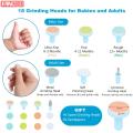 Baby Nail Trimmer Electric, FANSIDI Baby Nail Clippers Safe Baby Nail File Kit with Extra 12 Replacement Pads, Trim Polish Grooming Kit for Newborn Infant Toddler or Adults Toes Fingernails Care,. 