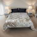 Glory 2-PLY Double Bed Size Blanket DG Solid Plain Colors Embossed Imported Branded. 