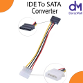 IDE/PATA 40Pin Disk to SATA Female Converter Adapter - IDE To SATA - 4pin to SATA For HDD SSD -SATA To 4pin Converter Ide to sata converter for SSD and HDD Solid state drive  PCBA for Desktop & 3.5" Hard Disk Drive. 
