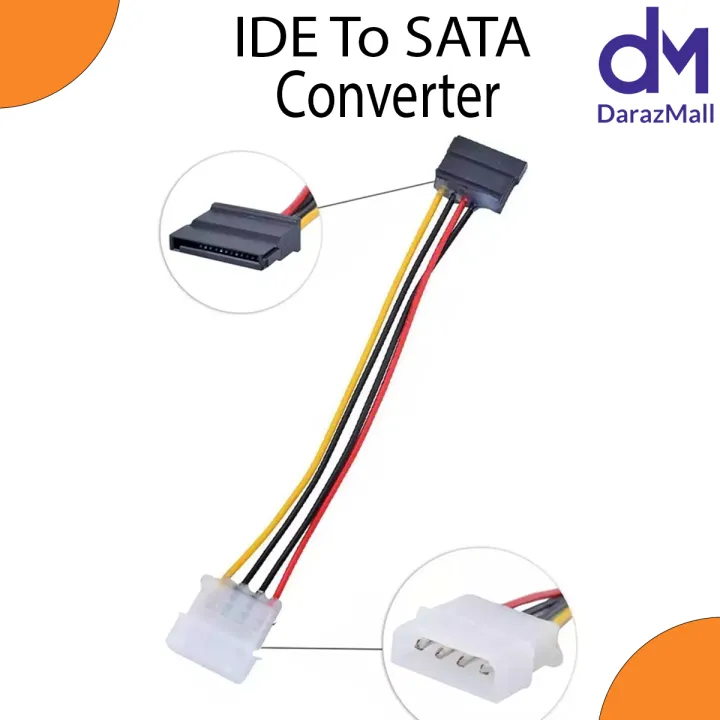 IDE/PATA%2040Pin%20Disk%20to%20SATA%20Female%20Converter%20Adapter%20-%20IDE%20To%20SATA%20-%204pin%20to%20SATA%20For%20HDD%20SSD%20-SATA%20To%204pin%20Converter%20Ide%20to%20sata%20converter%20for%20SSD%20and%20HDD%20Solid%20state%20drive%20%20PCBA%20for%20Desktop%20&%203.5"%20Hard%20Disk%20Drive%20-%20Image%202