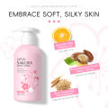 LAIKOU Cherry Blossoms Body Lotion Brighten Skin Tone Moisturizing Smoothing Body Cream Body Skin Care 80g/120g/200g. 