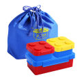 DIY Building Block Lunch Box Modular Building Block Bento Food Storage Container. 