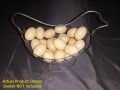 (8 Piece) Artificial Plastic Eggs for Broody Hen - Brown Egg (Light Weight Hollow Egg Shell). 
