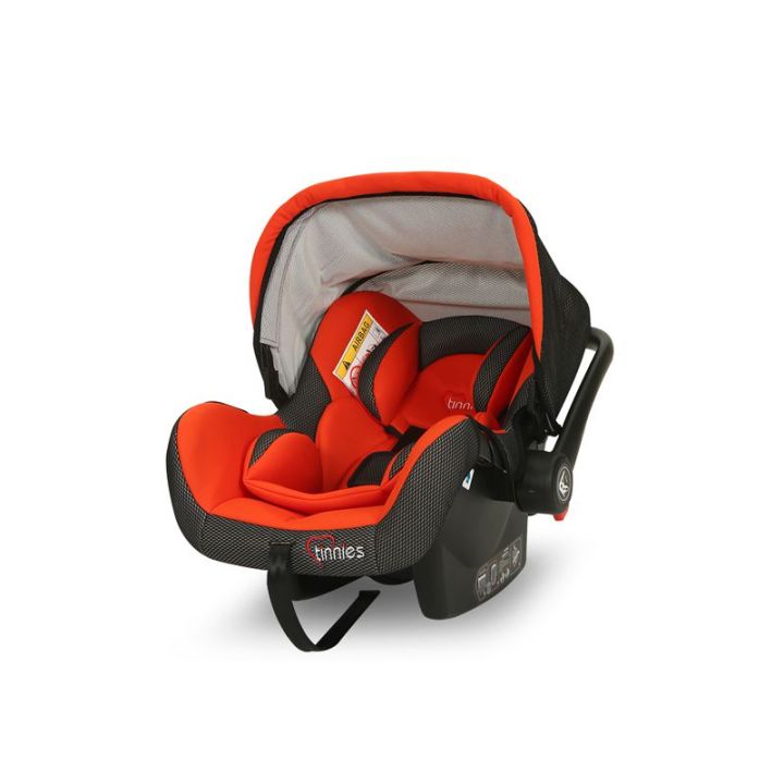 Tinnies Baby Orange Carrier & Car Seat with 3 Harness Point