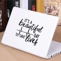 It's A Beautiful Day To Save Lives Greys Anatomy Laptop Decals for Apple Macbook Decoration Car Window Vinyl Sticker Decor. 