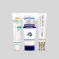 Pack of 3 Liv Skin Brightening Bundle - (For Men & Women) LivGlow Skin Brightening Cream, LivGlow Brightening Face Wash & SunLiv Sun Protection Cream. 