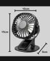 HT      badgeFEIDIAO Clip On Mini Fan Portable Desk Fan Rechargeable 1200mAh Battery Operated Fan for Stroller Camping Air Cooling Fan. 