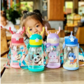 Water Sipper Bottle With Straw 600ml - Water Bottle For School - Water Bottle for Boys - Sipper - Sippers For Girls - Water Bottle For Kids - Baby Water Bottle - Plastic Leakproof Large Portable Travel Sipper Water bottle. 