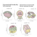 Overthinker Enamel Pin Custom Overthinking Award Brain Skull Book Brooches Bag Lonni. 