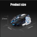 Wireless  and Bluetooth Mouse Rechargeable RGB Light Silent Click Matte Gaming Mouse Ergonomics Computer Office Laptop. 