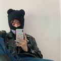 Cute Full Face Cover Ski Mask Hat with Bear Ear Balaclava Knitted Hats Windproof Skullies Beanies Bonnet Winter Warm Uni Caps. 