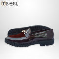 Travel Collection - Chunky Loafers Shoes - Best Quality Formal shoes for men - Brown Color. 