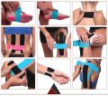 Kinesiology Tape, Physiotherapy tape, Muscles tape, relaxing tape, pain relief tape, Sports Wrap for Knee Elbow Wrist Back Shoulder Ankle & Neck injury tape - Physio tape Water resistant. 