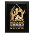 Bruce Lee Quote Poster Frame, Framed Bruce Lee Poster - Raqeeq OFD71. 