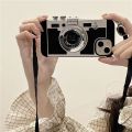 3D Retro Camera Case For iPhone 15 Pro Max 14 13 12 11 Pro Max X XR XS Max 8 Plus Lanyard Camera Shockproof Cover. 