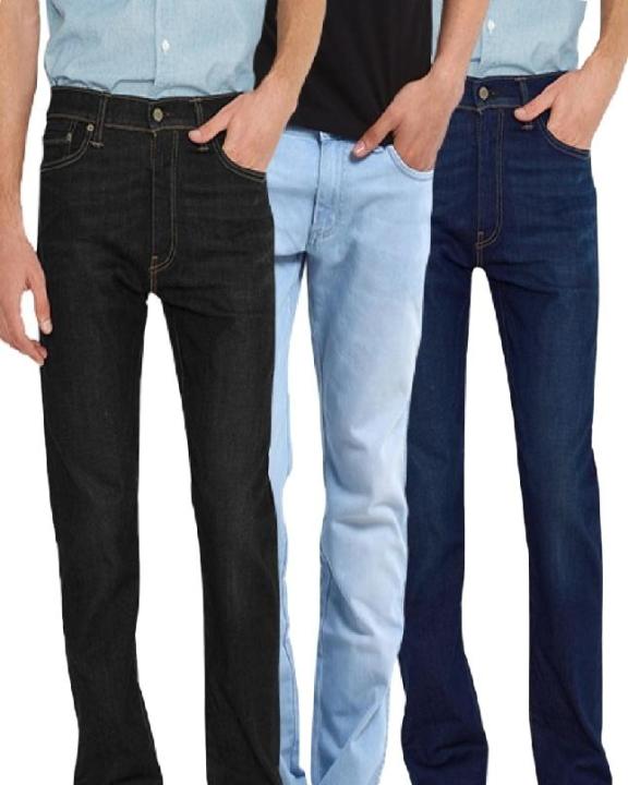 Pack of 3 Multicolor Stretchable Jeans For Men
