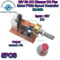 5PCS 12V 5A DC Dimmer DC Fan Motor Speed Controller PWM Speed Controller Module In Pakistan. 