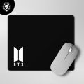 White Bts Logo Mouse pad. 
