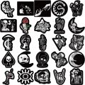 10/30/50PCS Dark Gothic Skull Sticker Aesthetic Kawaii PVC Korean Stationery Decoration Scrapbooking School Supplies for Kids. 
