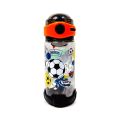 Disney Original TRITAN Material Kids Drinking Water Bottle Fast-Flowing Nozzle Design (580ml) - Tritan BPA Free, Wide Mouth, Push Button Flip Lid, Secure Lock, Easy Open, Lightweight, Time Marker Water Bottle For Girls & Boys. 