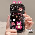 Cartoon 3D Doll Cute Strawberry Bear Lotso Phone Case For Redmi Note 12 10 11 9 8 10s Pro Max Redmi 9T 10C 9A A1 A2 10A POCO X5 M3 C55 MI 12 11 Lite Fashion Lovely Animals Wavy Curved Edge Soft Cover. 