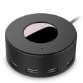 Jelly Comb 6-Port USB Charger Desktop Charger Charging Station with Smart Identification Technology, Black. 