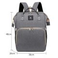 Mother And Baby Backpack New Multifunctional Folding Crib Carry Bag Mother Travel Diaper Bag Baby Stroller Storage Bag. 