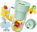 Small Portable Cup Blender - 400ml Capacity, Rechargeable with Type-C, Great for Travel, Gym, and On-the-Go. 