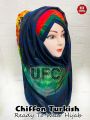 Printed chiffon Turkish Ready to Wear hijab. 
