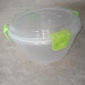 Large Size  Plastic Storage Box with Airtight Locking Clips - Beautiful Design, Freezer Safe, BPA Free. 