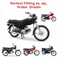 Premium Soft Fleece Bike Cover - Special Top Protection for Honda 70, 125, Dream & Pridor - Dustproof & Scratch-Resistant Indoor Cover – Lightweight, Washable & Durable. 