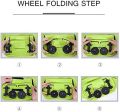 Foldable Trolley Bag, 2-in-1 Folding Trolley, Reusable Multifunctional Shopping Bag With Wheels. 