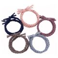 Mixed Color Weave Elastic Rubber Band Ponytail Holder Women Girls Twist Braid Hair Band New Fashion Hair Ties Hair Accessories. 