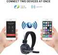 Office Headset  Bluetooth Headset/Office Headset with Microphone, BT 5.0 Wireless Over The Head Headset with Extra Boom Mic for Trucker,Truck Driver, Phones,Call Center, Skype, VoIP1. 