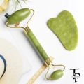 BAIMEI Original Jade Roller & Gua Sha Set - Rose Quartz Facial Massager for Face, Eyes, Neck, Body, Fine Lines, Wrinkles Relief, Anti-Aging Skin Care Tools PROMISE TO SELL. 