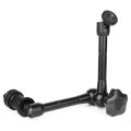 1 Pcs Magic Arm 11 Inch Articulating Arm Magic Friction & 4 Pcs 1/4 Inch Tripod Screw Flash Shoe Mount. 