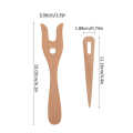 Fork Type Wooden Knitting Tools DIY Weaving for Bracelet Necklace Braided. 
