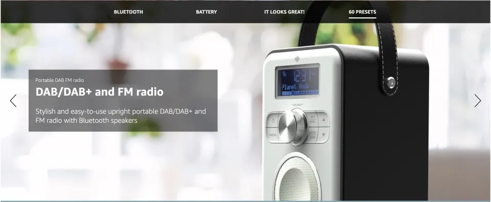 I-Box Portable DAB/DAB & F Radio With Bluetooth, USB Rechargeable, 10 - View #9