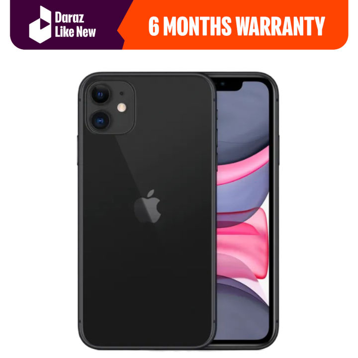 Apple iPhone 11 64GB Factory Unlocked - PTA Approved (FREE CHARGER & COVER) - daraz like new phones