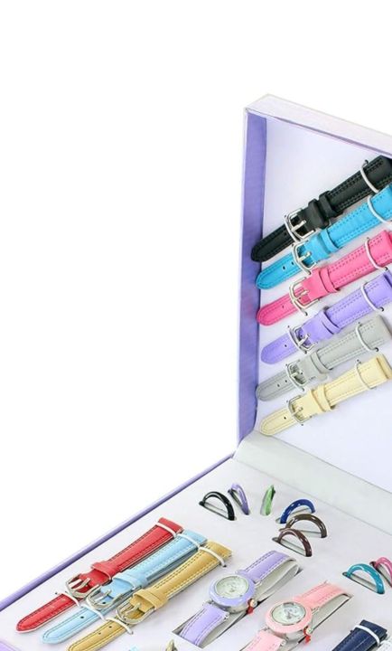 Dual%20watch%2021%20straps%20and%2021%20buzuls%20interchangeable%20strap%20PU%20leather%20straps%20ladies%20watch%20box%20set%20-%20Image%203