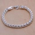 Wholesale 925 Sterling Silver Bracelets Jewelry chain women lady men 6mm 4MM high quality valentine gift beautiful factory price. 
