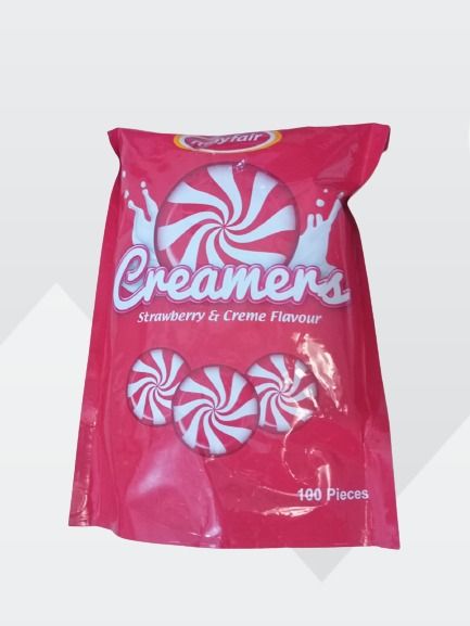 Creamers Strawberry and Creme Flavour Candy 100 PCS POUCH